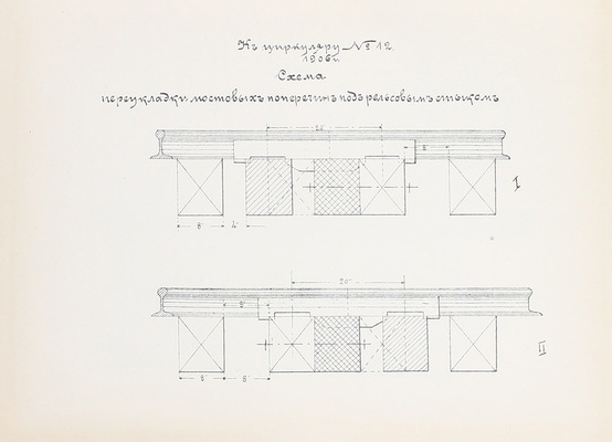 Сборник циркулярных распоряжений по службе пути и зданий с 1896 г. по 1-е ноября 1906 г. / М.П.С. Северные железные дороги. М.: Т-во «Печатня С.П. Яковлева», 1906.